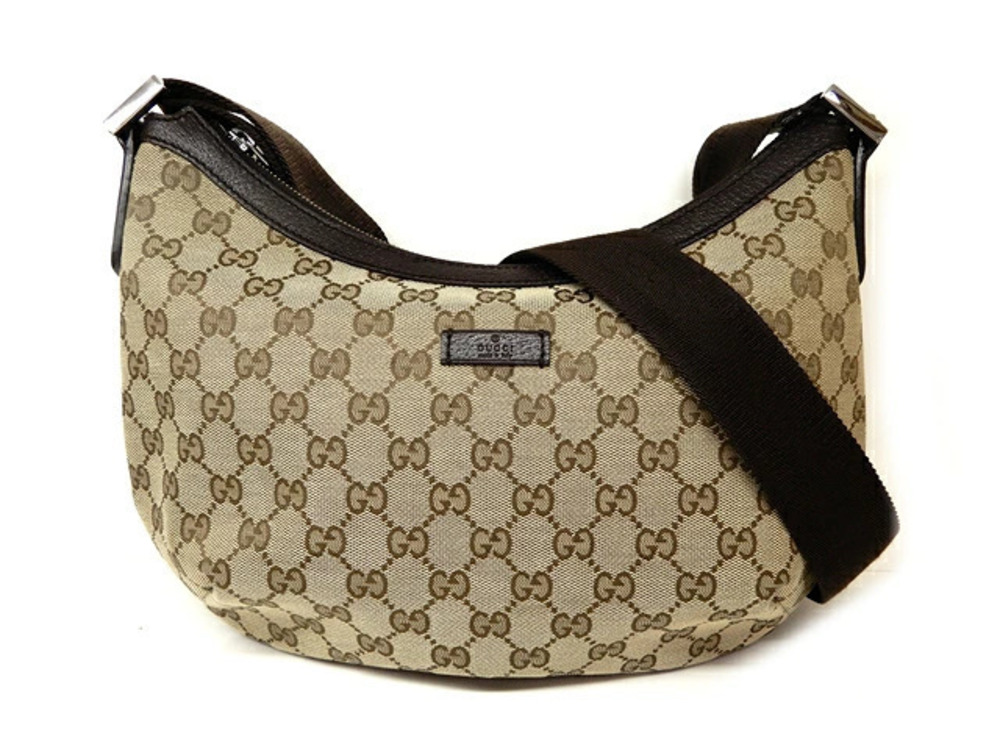 Gucci Hobo Bag GG Canvas Brown